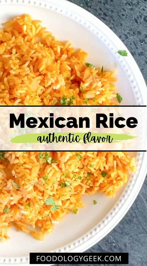 This is truly the best Mexican rice recipe out there. I've tried a bunch and always come back to this one. This delicious rice recipe is fluffy and the perfect side dish for enchiladas or your favorite tacos. It's even perfect to serve with Chile Verde. Best Mexican Rice Recipe, Side Dish For Enchiladas, The Best Mexican Rice, Best Mexican Rice, Restaurant Style Mexican Rice, Homemade Mexican Rice, Authentic Mexican Rice, Mexican Rice Recipe, Mexican Rice Easy