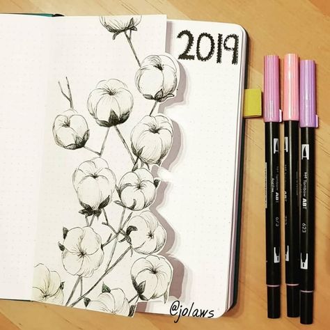 Floral Bujo Theme, Planner Illustration, Floral Bullet Journal, Bullet Journal 2019, Bullet Journal Ideas, Bullet Journal Aesthetic, Bullet Journal Notebook, Bullet Journal Design Ideas, Bullet Journal Themes