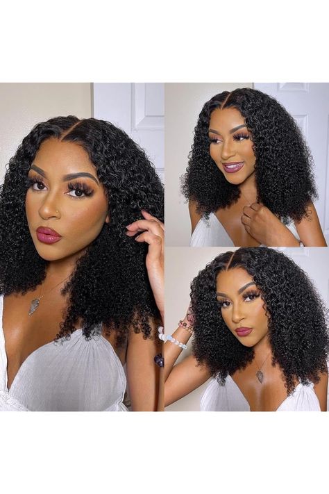 Asteria Hair Curly 7x4 Pre Cut Ready to Go Glueless Wig Pre Bleached Human Hair Pre Plucked Lace Closure Wigs 22 Inch Closure Wigs, Glueless Wig, Lace Closure Wig, Closure Wig, Hair Curly, Womens Wigs, Lace Closure, Ready To Go, Wig Hairstyles