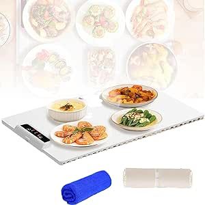 Flora Food Warmer, Fllora Adjustable Food Warmer, Smart Heating Tray with Nano Coating, Foldable Silicone Electric Warming Tray, 6 in 1 Food Warmer with 3 Adjustable Temperature (1PCS) Warm Wine, Buffet Restaurant, Electric Foods, Keep Food Warm, Food Warmer, Party Buffet, Hot Plate, Food Trays, Electric Heating