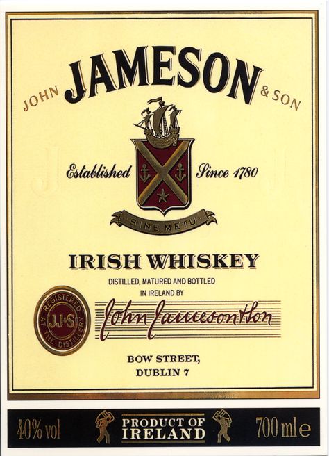 Love the name Jameson for a girl & a boy!! Jameson Whiskey Drinks, Batman Cake Topper, Jameson Whiskey, 40th Birthday Party Decorations, Irish Party, Whiskey Label, Jameson Irish Whiskey, Buttercream Flower Cake, Birthday Cake Topper Printable