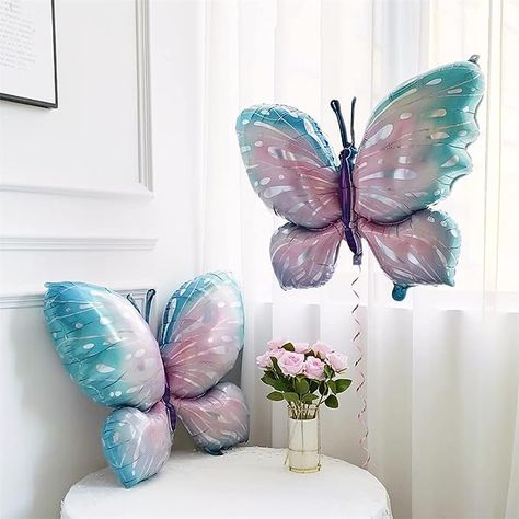 Balon Cu Aer Cald, Butterfly Balloons, Sunflower Baby Showers, Largest Butterfly, Graduation Decorations, Mors Dag, Butterfly Shape, Purple Butterfly, Colorful Butterflies