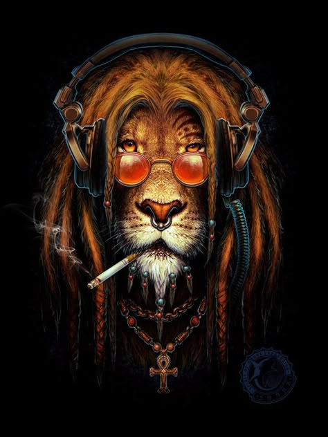 Lion rasta on Behance Rasta Art, Rasta Lion, Lion Wallpaper, Image Swag, Lion Art, Lion Of Judah, Dope Art, Lion Tattoo, Arte Animal