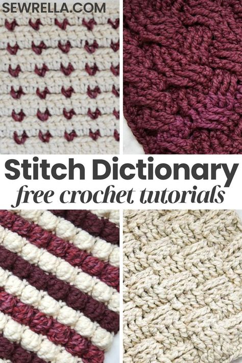 Find lots of pretty, new stitches all in one place! I have 8 free patterns and tutorials for you to try here and expand your crochet knowledge. Experiment with them and design your very own unique blanket, garment, or diy project! #diy #crochet #freepattern #stitches Unique Blanket, Crochet Cable, Your Crochet, Crochet Stitches Tutorial, Crochet Instructions, Crochet Stitches Patterns, Tunisian Crochet, Crochet Techniques, Learn To Crochet