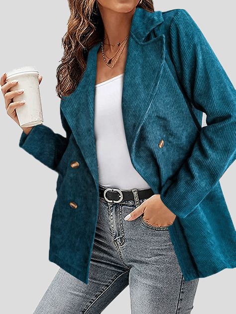 Corduroy Blazer Outfit, Corduroy Pattern, Fabric Coat, Blazer Casual, Corduroy Coat, Blazer Outfit, Corduroy Blazer, Sleeves Clothing, Corduroy Fabric