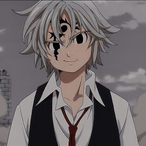 Demon Mark, Meliodas Seven Deadly Sins, Dark Art Illustrations, Deadly Sins, Anime Pfp, Seven Deadly Sins, Long Hair Styles Men, Dark Wallpaper, Dark Art