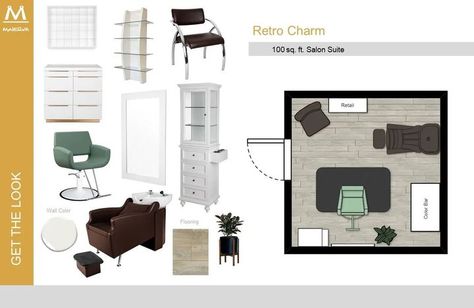 Salon Suite Floor Plans, Hair Salon Layout Ideas Floor Plans, Salon Suite Layout, Salon Suite Layout Floor Plans, Salon Suite Design, Salon Suites Layout, Salon Suite Ideas Layout, Small Salon Designs, Small Salon