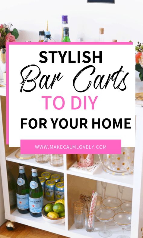 Liquor Bar Ideas For Home, Bar Cart Inspo, Bar Cart Ideas, Wood Bar Cart, Diy Bar Cart, Gold Bar Cart, Cart Ideas, Liquor Bar, Coffee Supplies