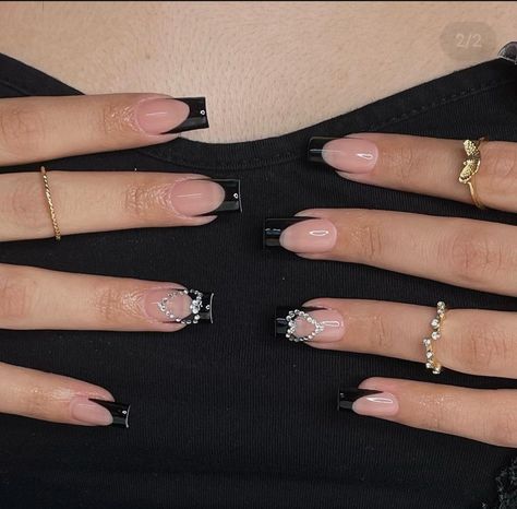 Nails And Rings, Work Nails, Glow Nails, Short Square Acrylic Nails, Classy Acrylic Nails, Bling Acrylic Nails, Acrylic Nails Coffin Short, Square Acrylic Nails, Fire Nails