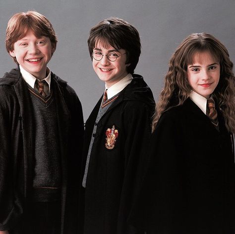 The best trio ⚡️ #HarryPotter Bookworm Character, Harry Hermione Ron, Harry Potter Cursed Child, Meg March, Emma Watson Harry Potter, Harry Hermione, Ron And Harry, Newt Scamander, Ron And Hermione