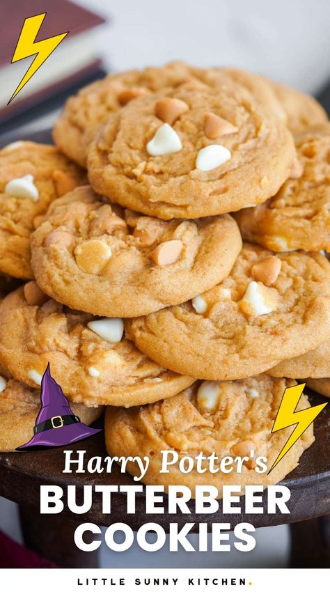 Christmas Butterscotch Cookies, Butterbeer Muddy Buddies, Butterscotch Christmas Cookies, Butterscotch White Chocolate Cookies, Salted Butterscotch Cookies, Cookie Recipes Butterscotch Chips, Best Butterscotch Cookies, Butterbeer Cookies Recipes, Scotties Cookies