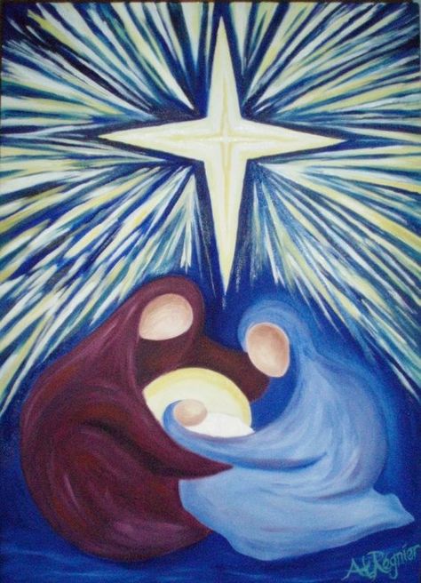 There are so many amazing ways to celebrate the birth of the Christ child. Below are many links to ideas that will help jog creativity in the teacher and the students! Advent Sunday, Christmas Cover Photo, Nativity Painting, Christmas Paintings On Canvas, Christmas Cover, Christmas Rock, Easy Canvas Painting, Christmas Canvas, Christmas Drawing