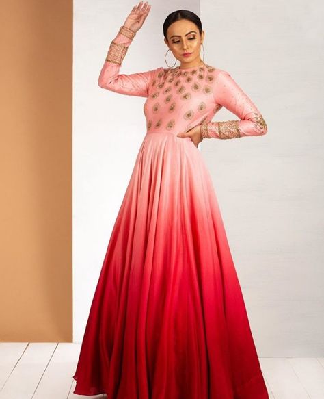 Mexican Theme Dresses, Ombre Dresses, Indowestern Dress, Frock Models, Desi Clothing, Pakistan Wedding, Western Gown, Mexican Theme, Anarkali Dress Pattern