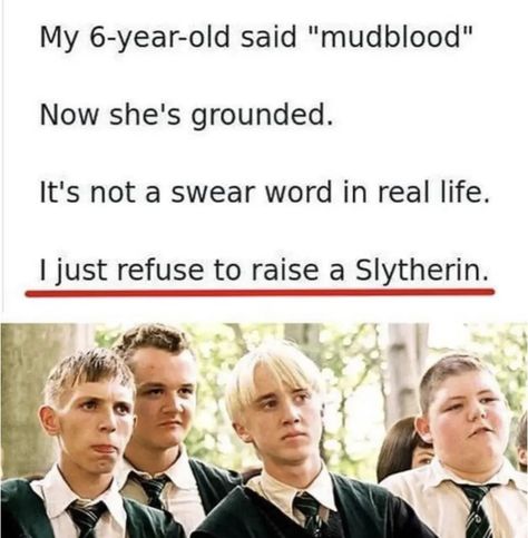 #Lol #Funny #Slytherin #HarryPotter Me As A Mom, Draco Malfoy Funny, Slytherin Funny, Book Fandoms Unite, Harry Potter Print, Funny Harry Potter Jokes, Harry Potter Feels, Harry Potter Puns, Harry Potter Pin