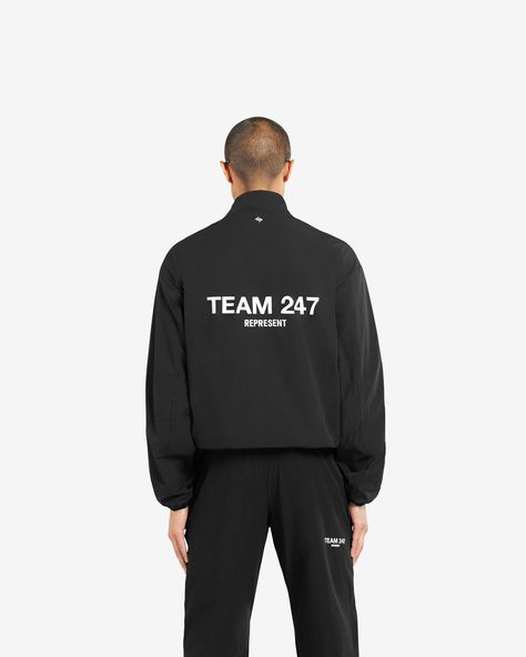 Munib Anwar - Team 247 Track Jacket | Training Jacket | REPRESENT CLO – SAVEE 247 Logo, Warming Up, Training Pants, Outdoor Activity, At The Gym, Track Jacket, Track Jackets, Gym Workouts, Stretch Fabric