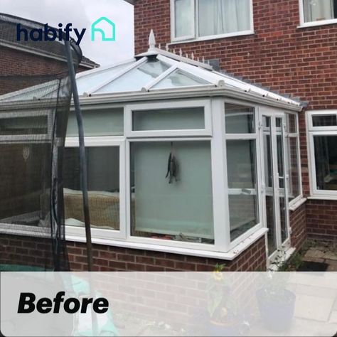 Conservatory warm roof replacement before and after photos. Upgrading your conservatory roof to a solid warm roof can be a game changer for your home. This project was undertaken last year on an Edwardian style conservatory with a standard glazed roof. An incredible transformation. Follow the link to find out how we did it. Conservatory Roof Ideas, Conservatory Transformation, Conservatory Roof Replacement, Edwardian Conservatory, Warm Roof, Glass Conservatory, Conservatory Roof, Roof Replacement, Roof Styles