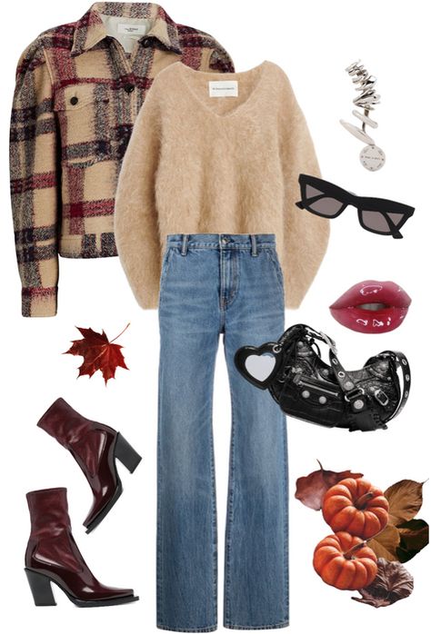 warm Outfit | ShopLook Fall Outfit Layout, Warm Color Outfits, Thanksgiving Outfits Women, Warm Outfit, Patch Outfit, Outfit Layouts, Thanksgiving Outfit Ideas, Cute Thanksgiving Outfits, What To Wear Fall