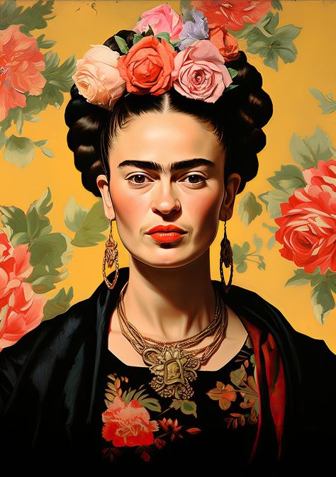 Frida Kahlo Poster, Frida Kahlo Paintings, Kahlo Paintings, Frida Art, Albrecht Durer, Decoration For Living Room, Vogue Covers, Tableau Art, Mexican Art