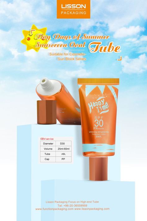 Printed Sample Size 15Ml Sunscreen Cream Tube Skincare Cosmetic With Long Nozzle Packaging #sunscreen #cosmetictube #skincare #packaging #longnozzletube #custom www.functionpackaging.com Sunscreen Packaging Design, Sunscreen Packaging, Skincare Branding, Skincare Packaging, Sunscreen Lotion, Cosmetic Skin Care, Sunscreen, Packaging Design, Lotion