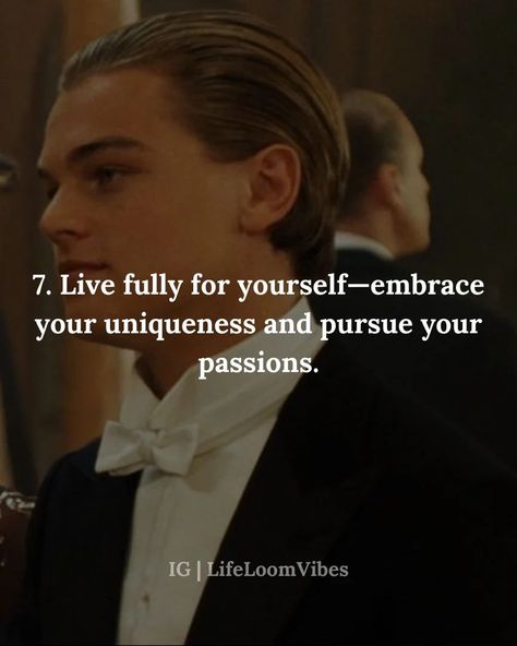 TAKE CONTROL OF YOUR LIFE! Stop waiting for approval. Swipe to discover 7 ways to live on your own terms: 🚀 Stop seeking validation 💪 Embrace your uniqueness ⚡ Act on your dreams And more! 👉 Follow @lifeloomvibes What’s holding you back? Drop a comment! #hurt #loveyourself #trustnobody #betrayal #change #mentalhealthsupport #trendingreels #LifeWisdom #leonardodicaprio #titanicedit #decaprio #InspiringQuotes #Inspiration Stop Seeking Validation, Seeking Validation, Take Control Of Your Life, Stop Waiting, Back Drop, Mental Health Support, Take Control, Leonardo Dicaprio, Titanic