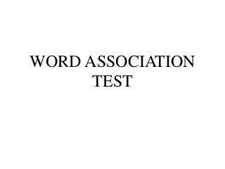 Word association test 2 Word Association, Linkedin Profile, Group Of Companies, For Free