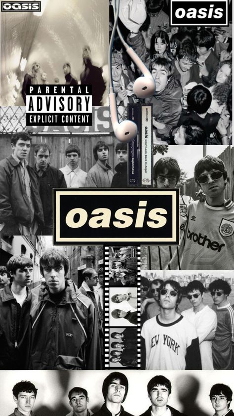 Oasis #oasis #britpop Oasis Lyrics, Oasis Album, Graduation Album, Liam Gallagher Oasis, Oasis Band, Liam And Noel, Look Back In Anger, Music Poster Ideas, Noel Gallagher