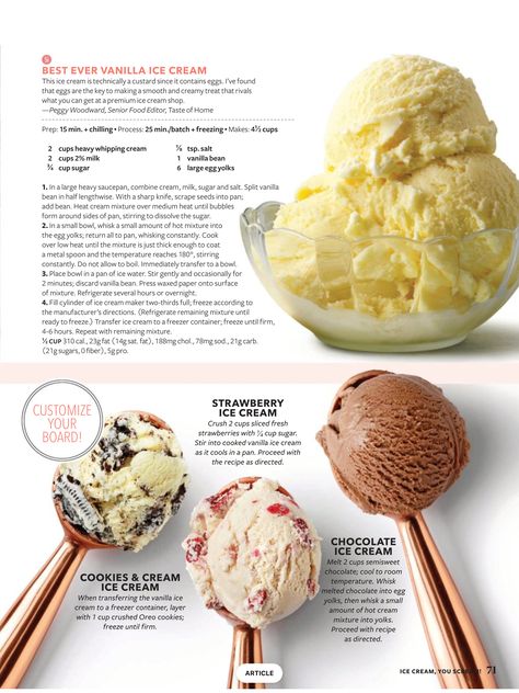 Ice Cream Flavors List, Recipe Ice Cream, Homemade Recipe Books, Healthy Ice Cream Recipes, Easy Ice Cream Recipe, Fruit Smoothie Recipes Healthy, Homemade Cookbook, Culinary Cooking, Homemade Ice Cream Recipes