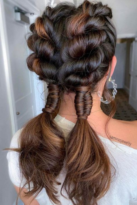 Sporty Hairstyles For Every Physical Activity So You Always Look Your Best ★ Fine Hair Updo, Love Hairstyles, Fishtail Braid, Up Dos, Sporty Hairstyles, Easy Hairstyles For Long Hair, Cool Hair, Long Hairstyles, Big Hair