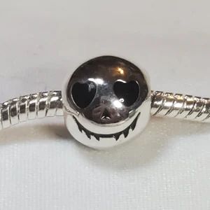 Jack Skellington Charm! Nightmare Before Christmas Charm 925 Silver- Fits all Designer and European Charm Bracelets Western Necklaces, Halloween Charms, Lucky Horseshoe, Feather Charms, Christmas Charms, Silver Plated Jewelry, Enamel Charms, Metal Charm, Pandora Bracelet