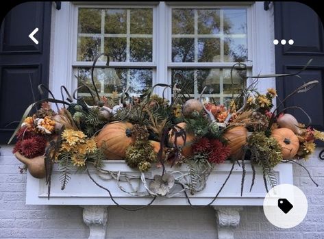 Fall Flower Boxes, Fall Window Boxes, Fall Windows, Fall Container Gardens, Fall Containers, Window Box Flowers, Window Planters, Fall Planters, The Enchanted Home