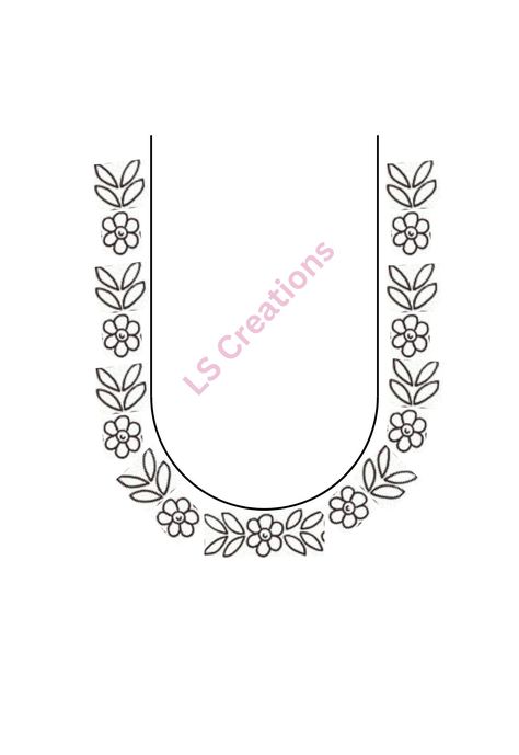 Simple Aari Tracing Paper, Aari Work Blouse Simple Design Drawing, Aari Embroidery Patterns, Chhapni Design, Aari Neck Design For Tracing, Aari Work Trace Paper Designs, Aari Work Tracing Patterns, Tracing Design, Redwork Embroidery Designs