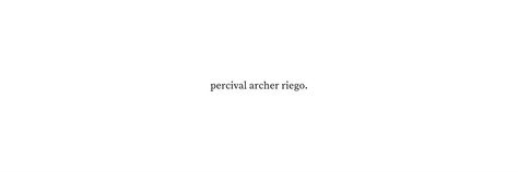 Percival Archer Riego, The Archer