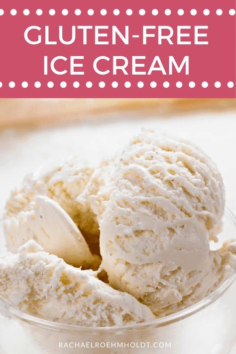 Are you an ice cream lover? Find out if ice cream is gluten-free, which brands are safe for a gluten-free diet, and how to order ice cream out. Gluten Free Homemade Ice Cream, Gluten Free Ice Cream Recipes, Dairy Free Recipes Dessert, Ice Cream Lover, Gluten Free Ice Cream, Dairy Free Ice Cream, Ice Cream Brands, Diy Ice Cream, No Churn Ice Cream