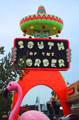 South of the Border, North Carolina/South Carolina border along I-95. Beer Stand, South Of The Border, American Road Trip, Roadside Attractions, Old Signs, Road Trippin, Myrtle Beach, A Sign, Wonderful Places