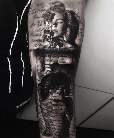 Men’s Realism Tattoo Sleeve, Tattoo Sleeve Ideas Women, Cool Sleeve Tattoo Woman, Men Tattoo Sleeve, Black And Grey Sleeve, Music Tattoo Sleeves, Quarter Sleeve Tattoos, Sleeve Tattoo Designs, Skull Sleeve Tattoos