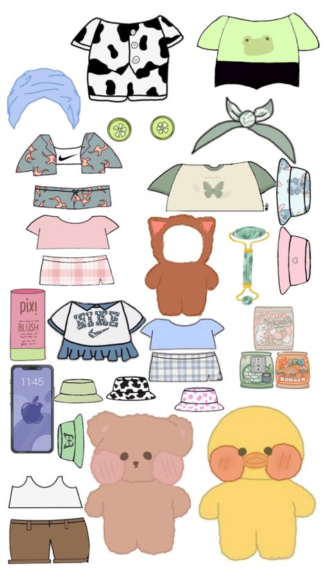 ❤️🧡💛💚🩵💙💜🩷🤍🩶🖤 Paper Ducks Clothes, Paper Animals Clothes, Duck Doll, Lion Wallpaper Iphone, Free Printable Paper Dolls, Lion Wallpaper, Hello Kitty Crafts, Bullet Journal Design Ideas, Selfie Ideas Instagram