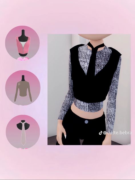 Mun Clothes, Dress To Impress Nobody Is Gonna See Me, Outfit Hacks, Dti Hacks, Avatar Roblox, Bratz Inspired Outfits, Dti Ideas, Dti Fits, Aesthetic Roblox Royale High Outfits