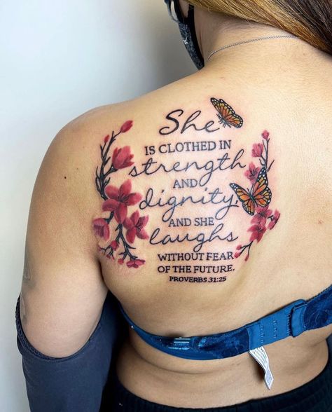 Strength And Dignity Tattoo, Dignity Tattoo, Female Tattoo Artist, Inspiring Quote Tattoos, Tattoo Quotes About Strength, Matching Friend Tattoos, Animal Tattoo Ideas, Blue Rose Tattoos, Strength Tattoo