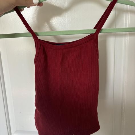 Brandy Melville tank top One size Worn a couple of... - Depop Red Brandy Melville, Brandy Melville Tank Top, Brandy Melville Tank, Brandy Melville, Brandy, A Couple, Tank Top, Tank Tops, Red