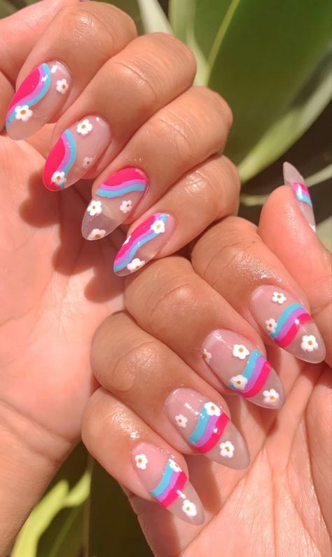 Pride Flag Nails Designs, June Pride Nails, Pride Nails Aesthetic, Bi Nails Designs, Lgbtq Nails Acrylic, Subtle Bi Pride Nails, Pride Nails Subtle, Pride Themed Nails, Trans Nail Art