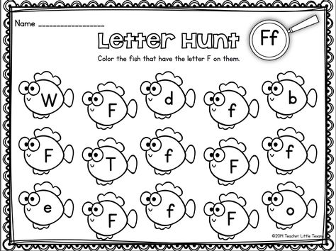 Alphabet Letter Hunt: Letter F Worksheet 741 Letter F Worksheets For Preschool, Letter F Worksheet, F Worksheet, Alphabet Letter Hunt, Letter Hunt, Alphabet Letter Worksheets, Letter Identification, Letter Worksheets, Preschool Letters