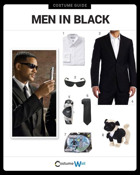 Men In Black Costume, All Black Halloween Costume, Disfarces Halloween, Black Halloween Costumes, Dark Sunglasses, Black Attire, Black Costume, Men In Black, Black Tie Dress