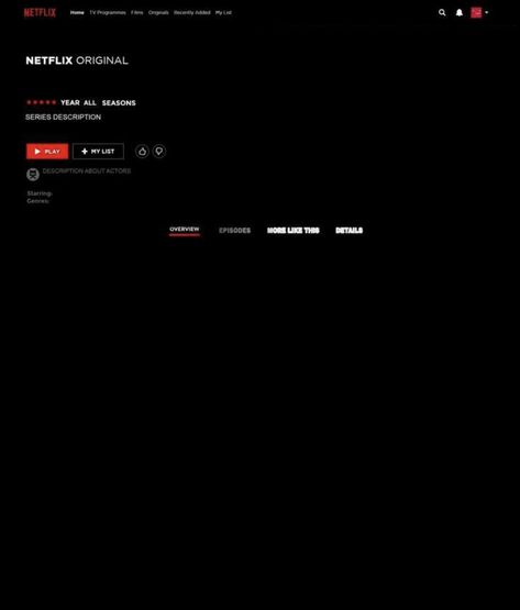 Netflix Template Edit Png, Netflix Template, Netflix Tv, Web Magazine, Netflix Originals, Aesthetic Template, Web Design