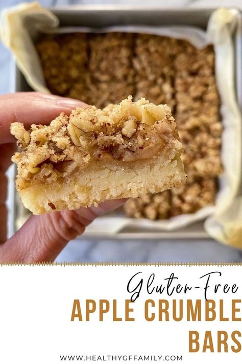 Gluten Free Apple Pie Bars, Gluten Free Caramel Apples, Gluten Free Desserts Thanksgiving, Gluten Free Apple Recipes, Gluten Free Apple Crumble, Apple Crumble Bars, Apple Delight, Gluten Free Apple Pie, Baked Cinnamon Apples