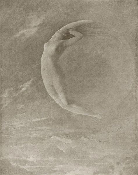 gregorystees: “ yama-bato: “ Albert Aublet (1851 - 1938) New Moon Master Paintings of the World Edited by Dupont Vicars The White City Art Co., Chicago, 1902 ” ” Albert Aublet, Oh My Goddess, Sun Moon Stars, Anais Nin, Luna Lovegood, Wow Art, Moon Magic, Moon Goddess, Moon Art