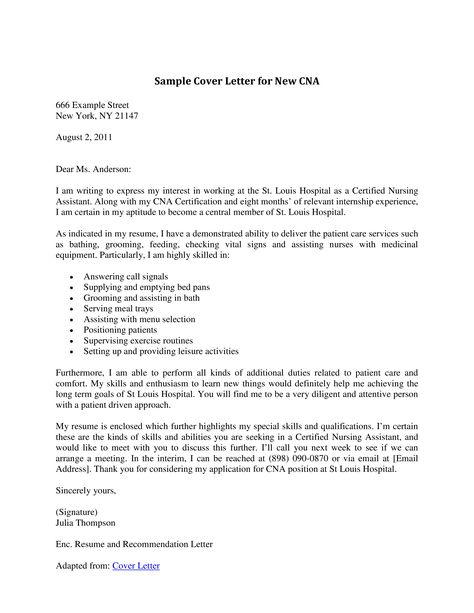 Nursing Assistant Cover Letter - How to write a Nursing Assistant Cover Letter? Download this Nursing Assistant Cover Letter template now! Nursing Acceptance Letter, Cover Letter Nursing New Grad, Application Letter For Nursing Job, Cover Letter For Executive Assistant, Nurse Cover Letter, Personal Care Assistant, Cover Letter Example Templates, Nursing Cover Letter, Great Cover Letters