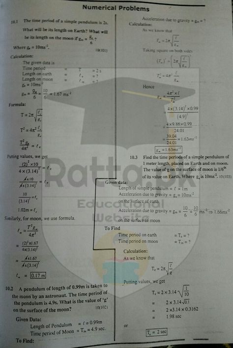 10th Class Physics Chapter 10 Numerical Problems Solved Physics Notes, Class 10, Problem Solving, Physics, 10 Things, Quick Saves