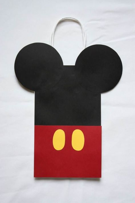 Mickey Mouse Goody Bag! Mickey Mouse Treats, Mickey Mouse Birthday Decorations, Mickey Mouse Themed Birthday Party, Mickey Mouse Invitation, Mickey Mouse 1st Birthday, Boy Birthday Party Themes, Mickey Mouse Birthday, Mickey Mouse Clubhouse, Boy Birthday Party