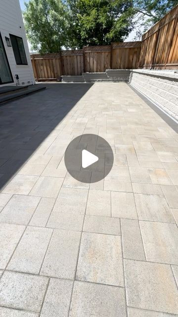 Flor Landscaping on Instagram: "This is the process to how we pave a backyard renovation!" Cementing Backyard Ideas, Modern Landscape Design Front Yard Driveways Concrete Pavers, Backyard New Build, Fully Paved Backyard, Extra Pavers Ideas, Backyard Parking Pad Ideas, Back Garden Paving Ideas, Patio Overlay Ideas, Grey Pavers Backyard