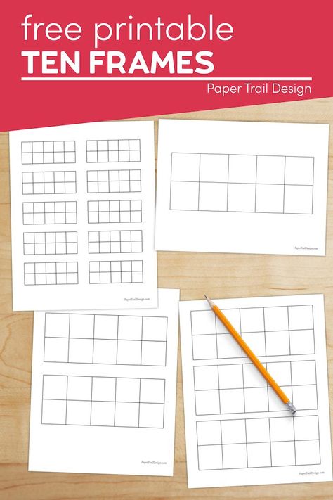 Kindergarten 10 Frame Activities, Free Ten Frame Worksheets, Ten Frame Activities First Grade, Preschool Ten Frame Printables, Ten Frame Template Free Printable, 20 Frames Math, Ten More Ten Less One More One Less, Diy Ten Frame, Free 10 Frame Printable